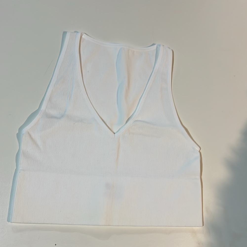 Women’s 3 pack ribbed cropped tank/longline bralette L - Picture 4 of 7